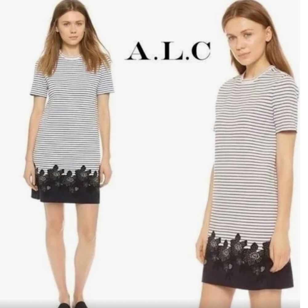 COPY - A.L.C. Black and White Shift Dress, Size XS